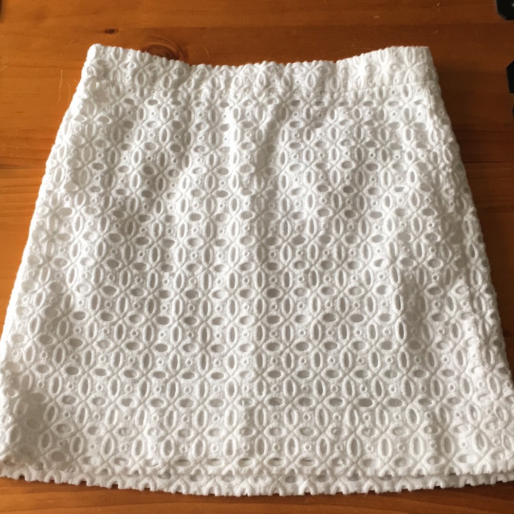 J. Crew white skirt